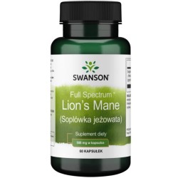 Swanson Fs Soplówka Jeżowata 500 Mg 60 K