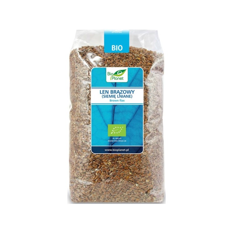 BIO PLANET Len brązowy (siemię lniane) BIO 1kg
