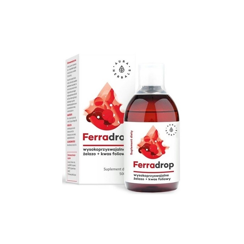 Aura Herbals Ferradrop 500Ml Przy Niedoborze Żelaz