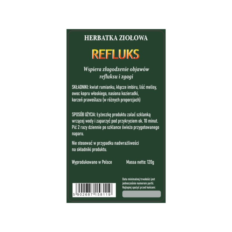 Proherbis Herbatka Refluks 120 g