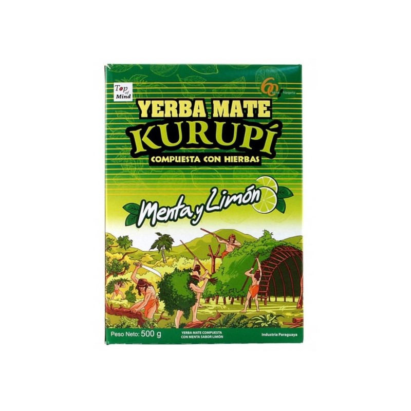Yerba Mate Kurupi Ginger Menta Limon 500 g