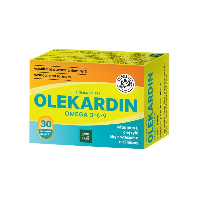 Ginseng Olekardin Omega 3 6 9 30 k 38,5 g