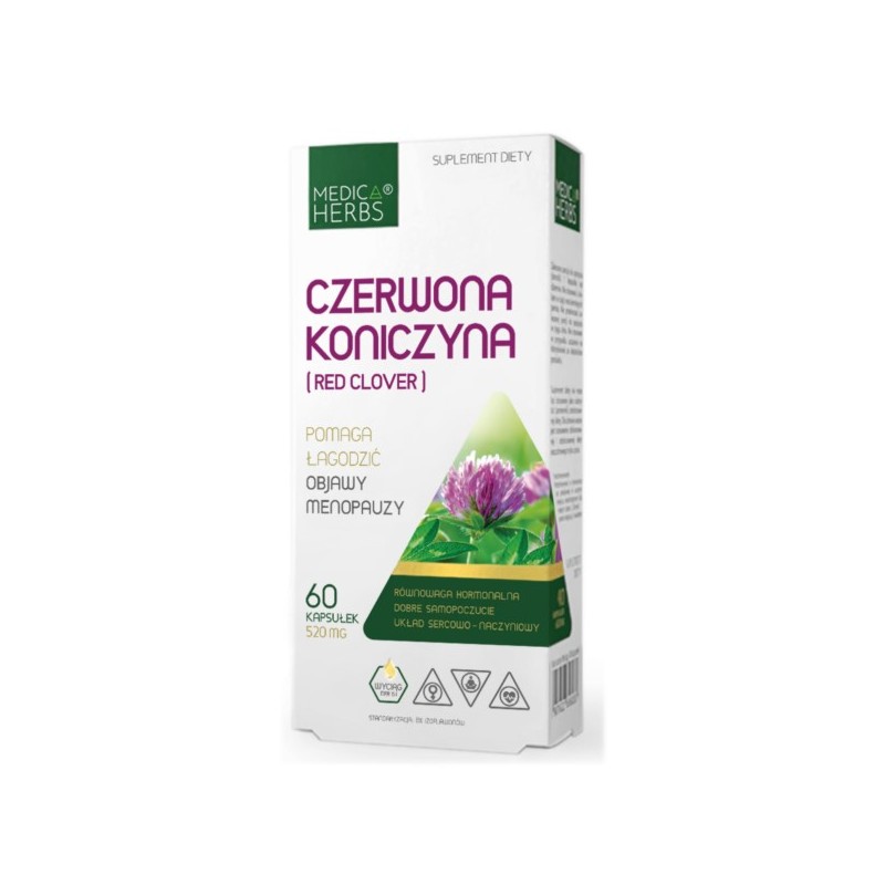 Medica Herbs Czerwona Koniczyna Red Clover 60 k