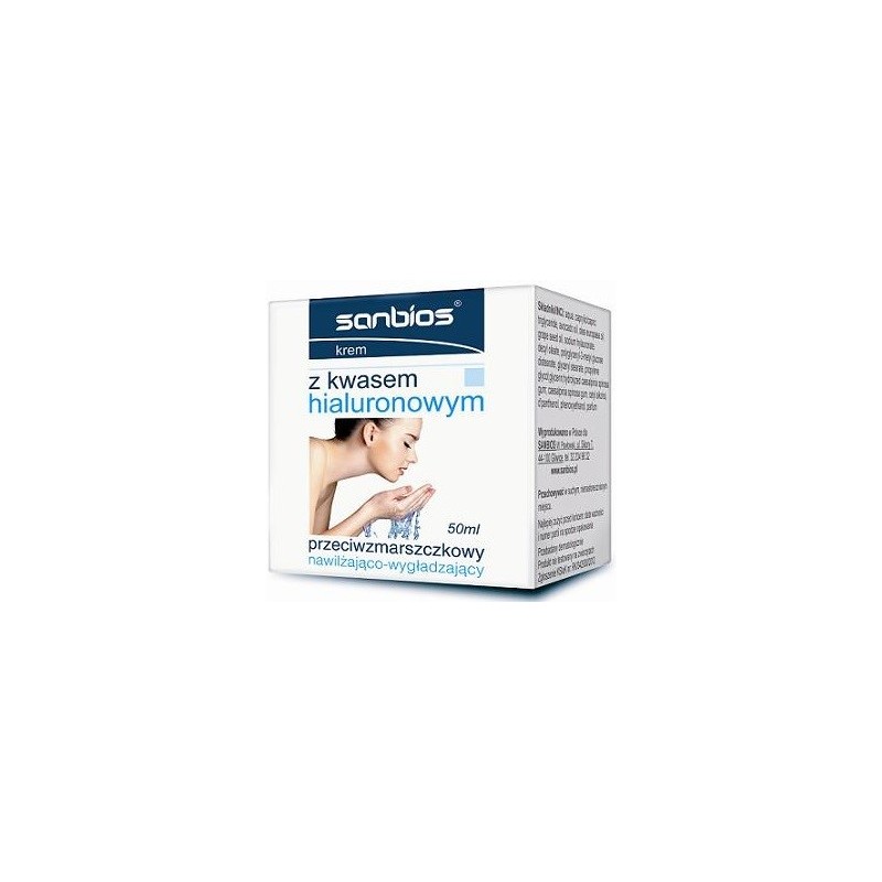 Sanbios Krem Z Kwasem Hialuronowym 50 ml nawilża