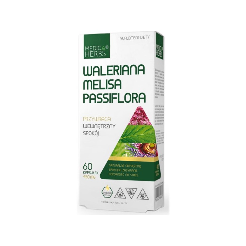 Medica Herbs Waleriana Melisa Passiflora 60 k