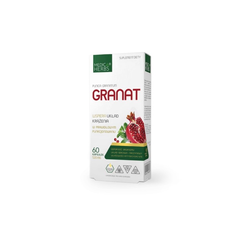 Medica Herbs Granat 520 mg 60 kap