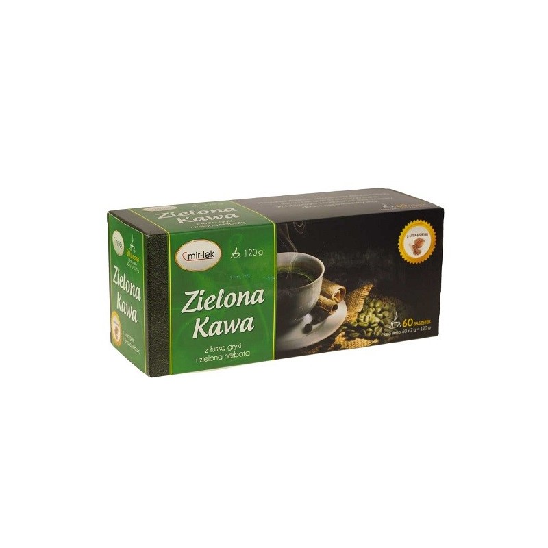 Mirlek Zielona Kawa Z Łuską Gryki 60 Sasz.