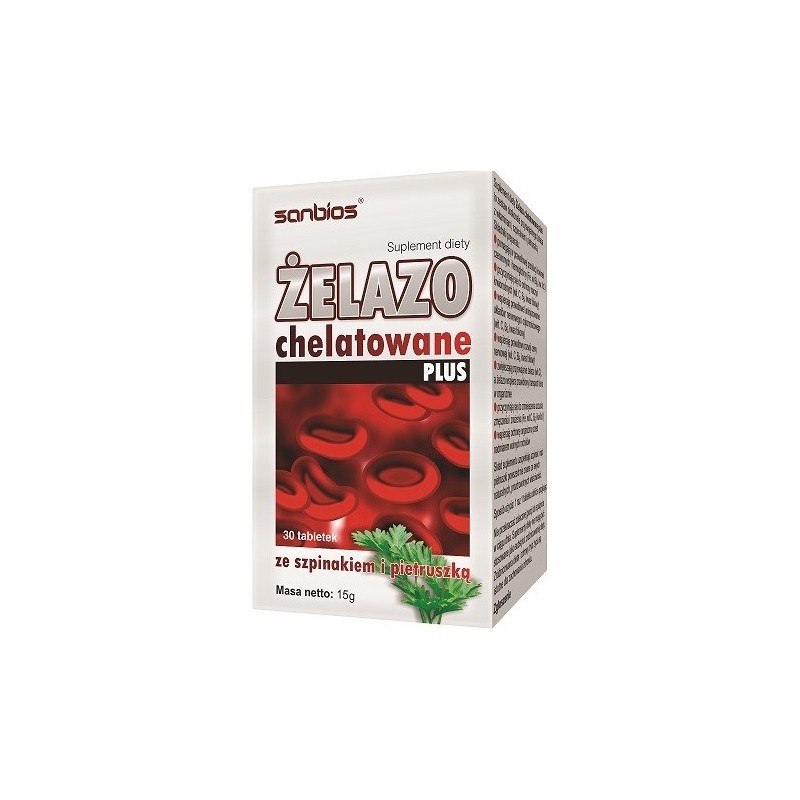 Sanbios Żelazo Chelatowe Plus 30 T