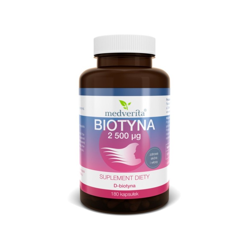 Medverita Biotyna 2500 µg 180 k włosy skóra B7