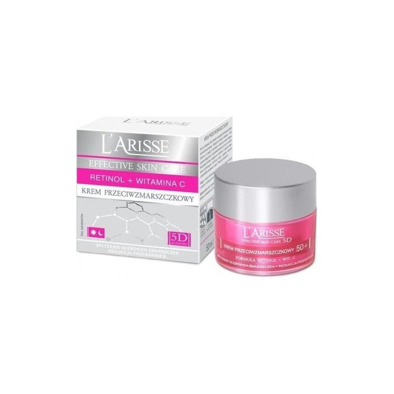 AVA 5D L'arisse krem 50+ z retinolem i witaminą C