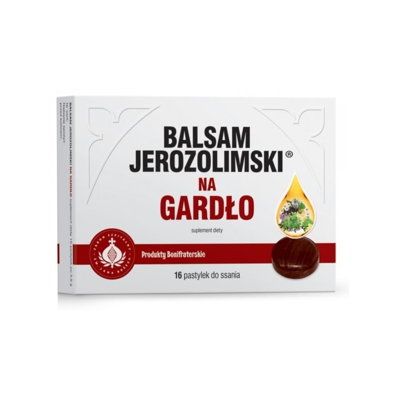 Balsam Jerozolimski na gardło 16 pastylek