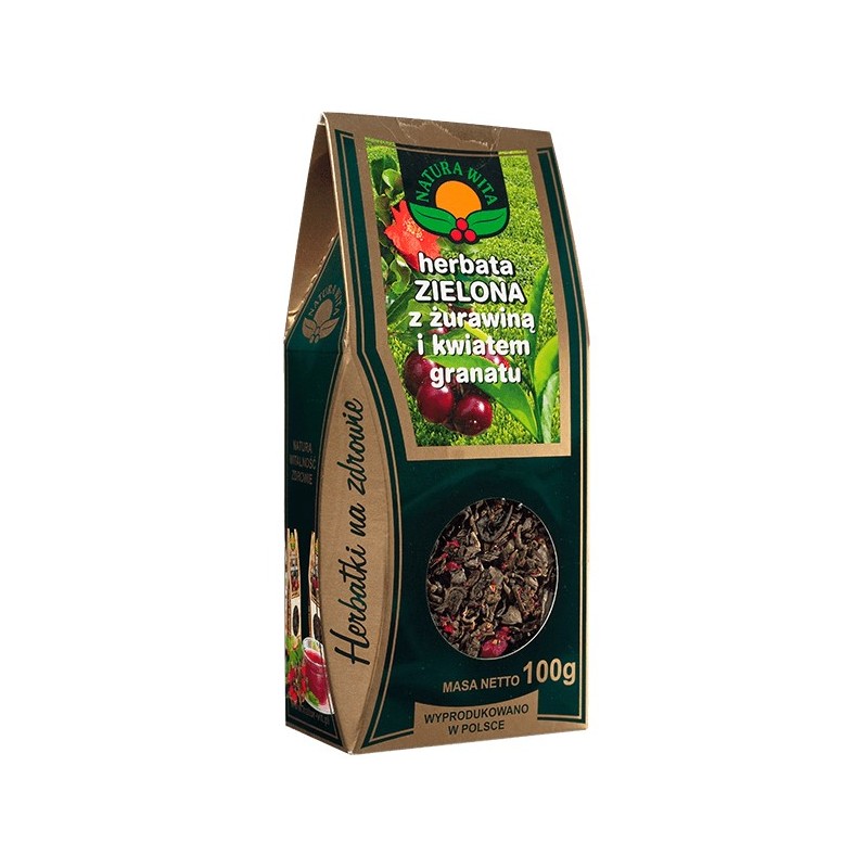 Natura Wita Herbata Zielona Z Żurawiną 100G