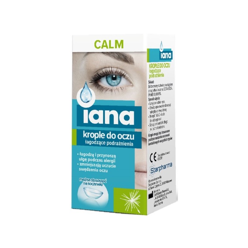 Starpharma Iana Krople Do Oczu Calm 10Ml Łagodzące