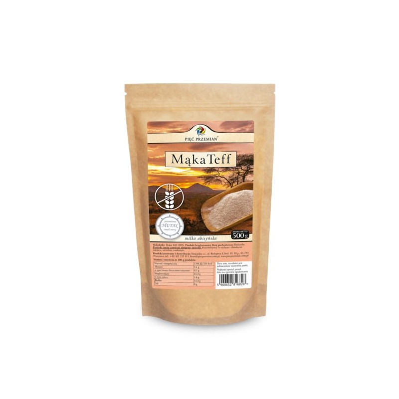 Pięć przemian Mąka TEFF bezglutenowa 500g