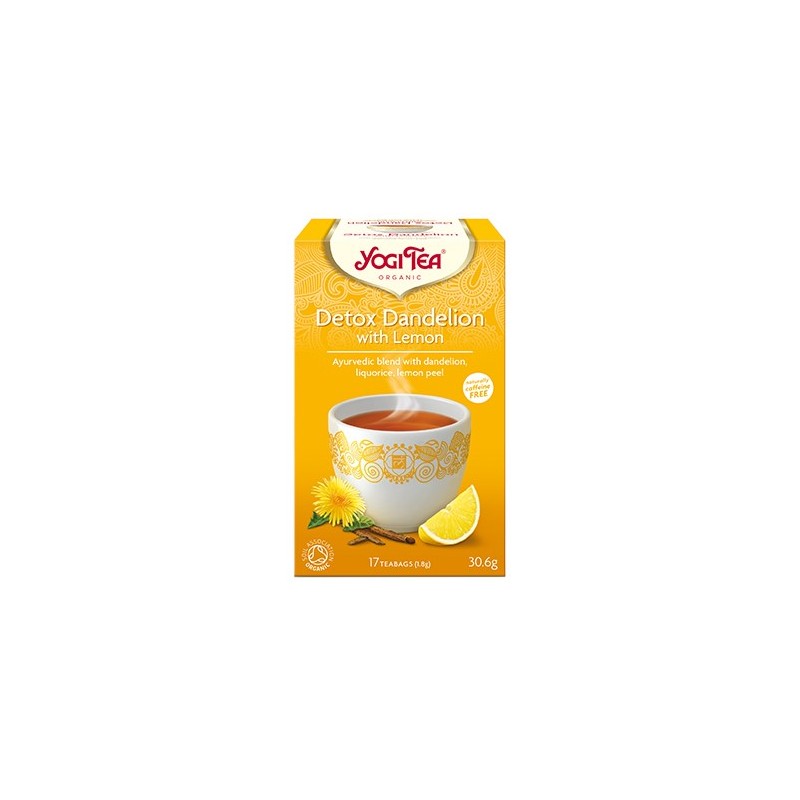 Yogi Tea Herbata Detox Dandelion Lemon Bio 17X1,8G