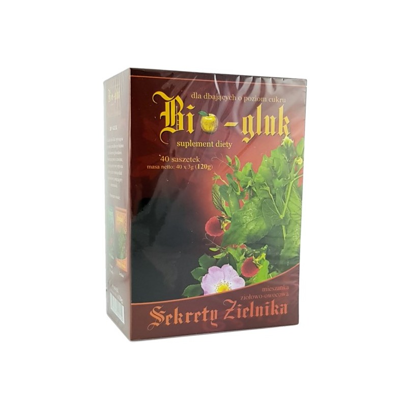Asz Sekrety Zielnika Bio-Gluk 40X3G Cukier, Jelita