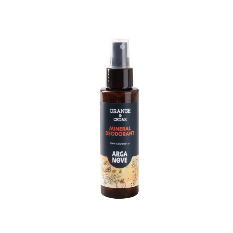 Arganove Deo ałun Orange & Cedar mineralny 100 ml