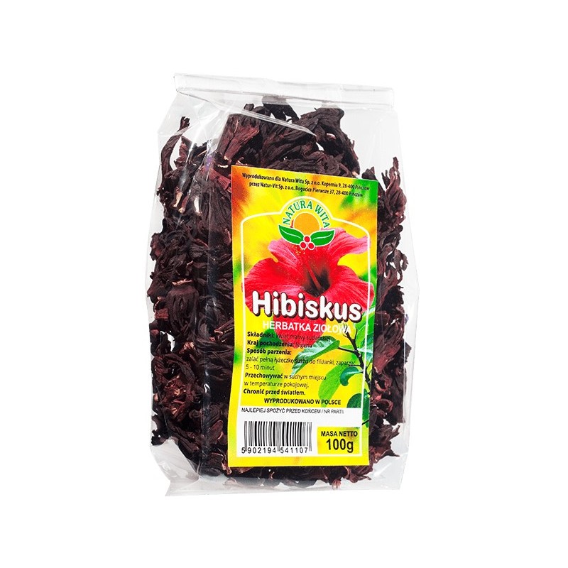 Natura Wita Herbata Ziołowa Hibiskus 100G