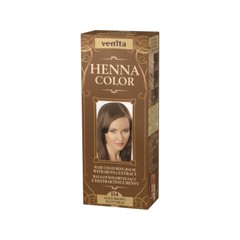 Venita Henna Color Balsam Nr 114 Gold Brown