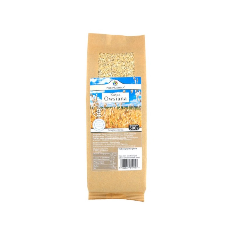 Pięć Przemian Kasza Owsiana 500 g bezglutenowa