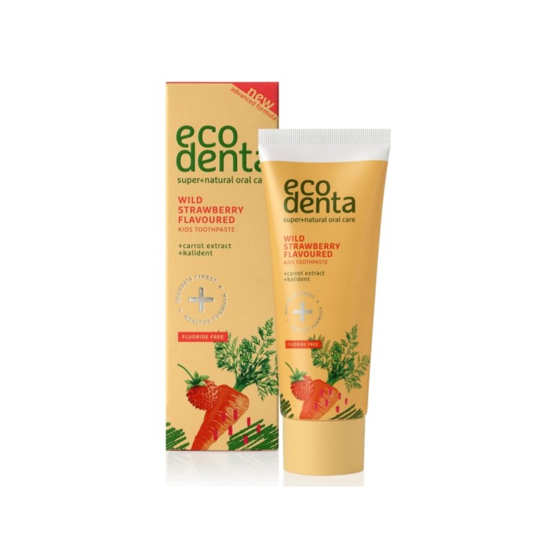 Ecodenta poziomkowa pasta dla dzieci 75Ml