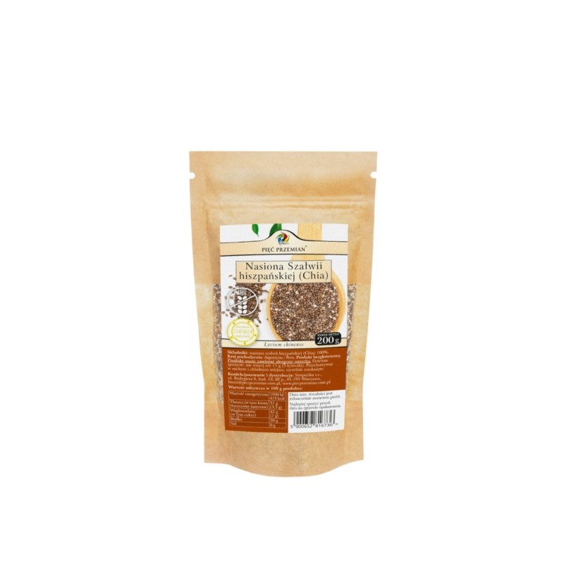 Pięć Przemian Chia Nasiona 200 g