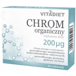 Vitadiet Chrom Organiczny 200 Mcg 60 Tabl.