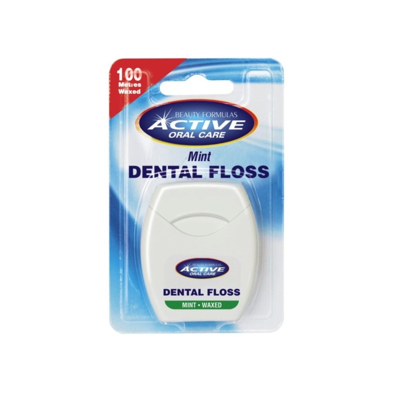 Nić dentystyczna ACTIVE miętowa woskowana 100 ml