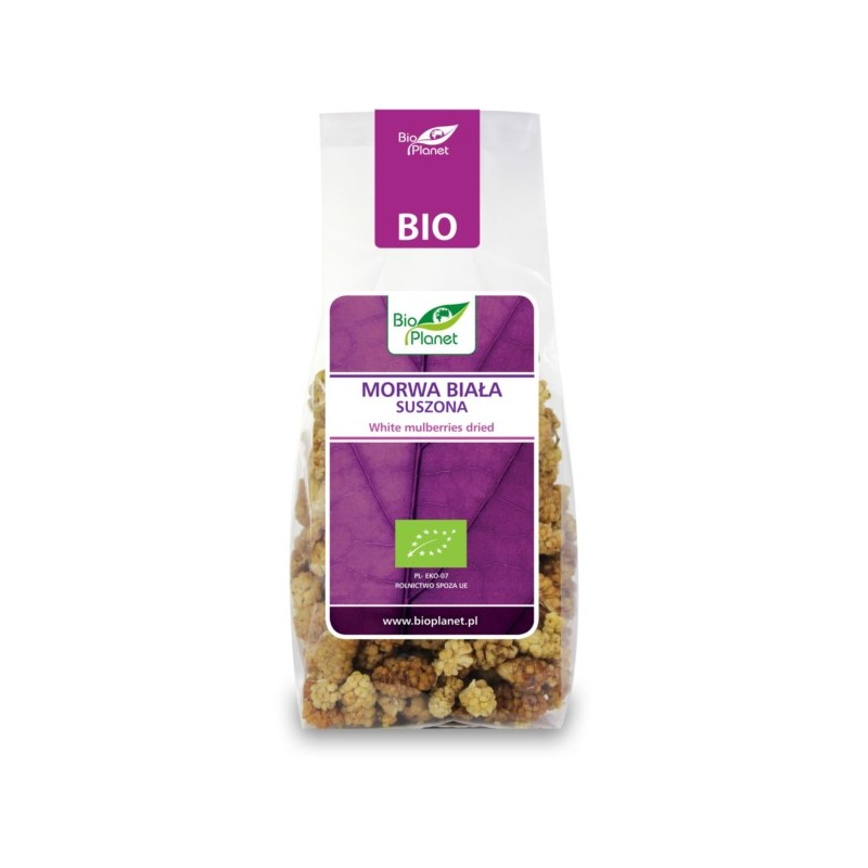 BIO PLANET Morwa biała suszona owoc BIO 100g