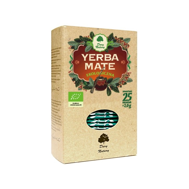 Dary Natury Yerba Mate EKO 25X2G Dodaje Energii