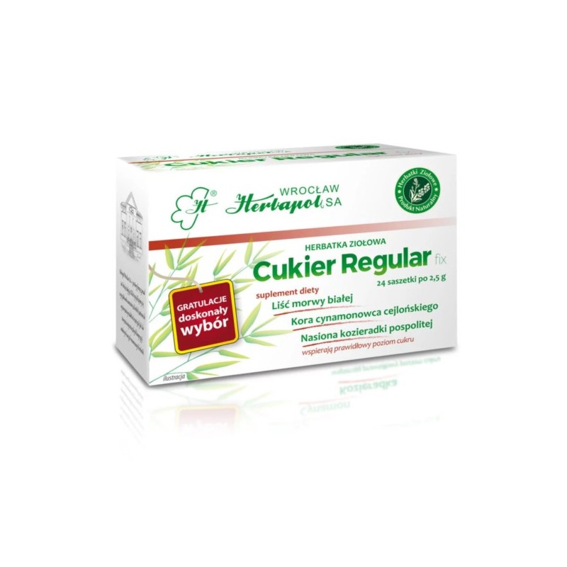 Herbapol Cukier Regular fix 24 saszetki herbatka