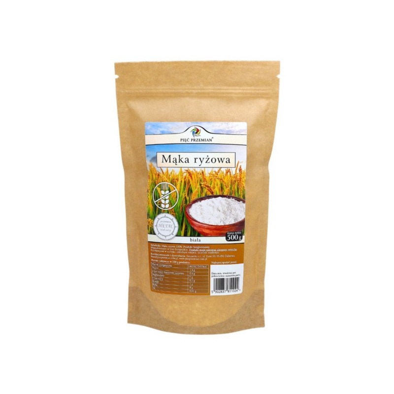 Pięć przemian Mąka Ryżowa biała 500 g