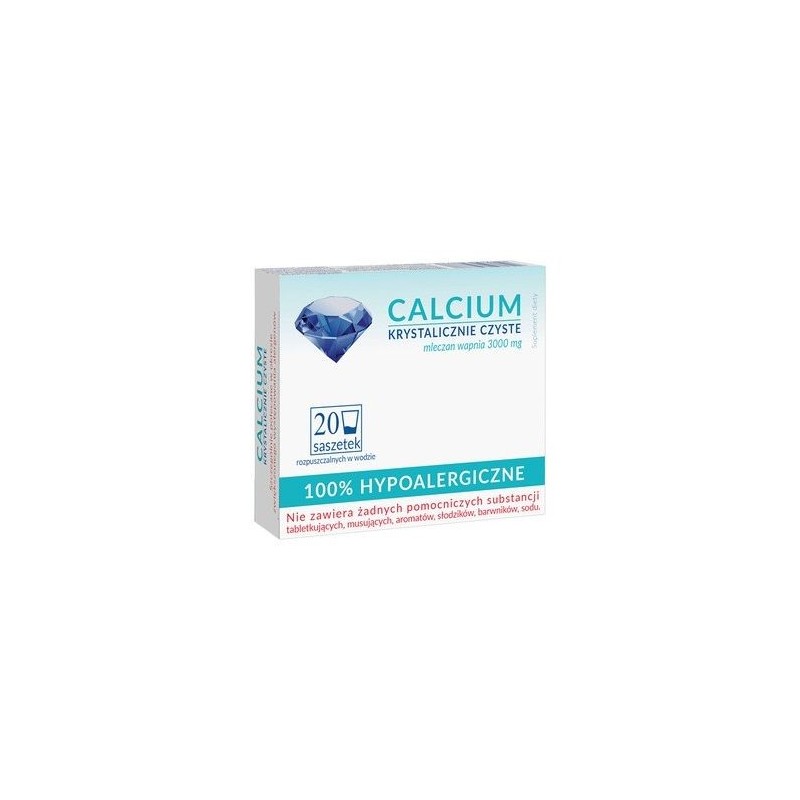 Uniphar Calcium Krystalicznie Czyste 20 saszetek