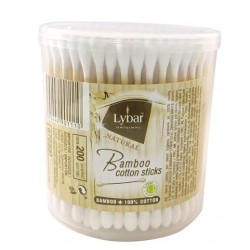 Lybar Patyczki bambusowe pudełko okrągłe 200 szt
