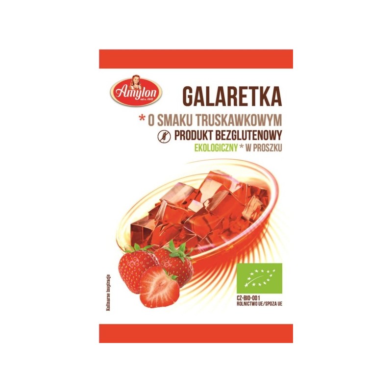 AMYLON Galaretka O Smaku Truskawki  40g BIO