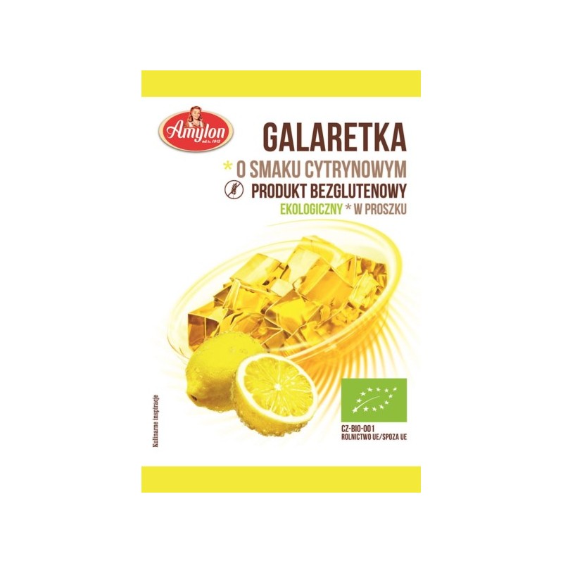 AMYLON Galaretka O Smaku Cytrynowym BIO 40 g