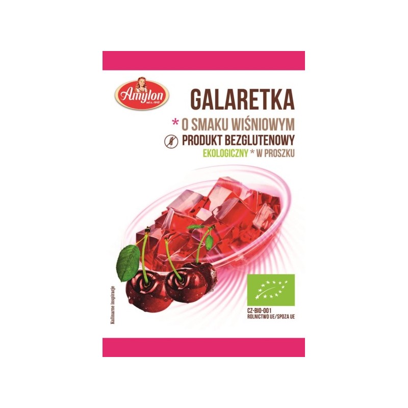 AMYLON Galaretka O Smaku Wiśniowym BIO 40 g