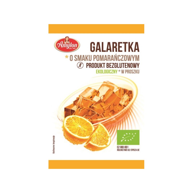 AMYLON Galaretka O Smaku Pomarańczowym BIO 40g