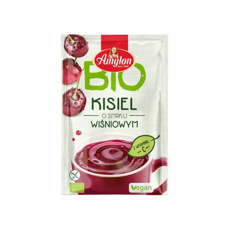 AMYLON Kisiel O Smaku Wiśniowym BIO 30g