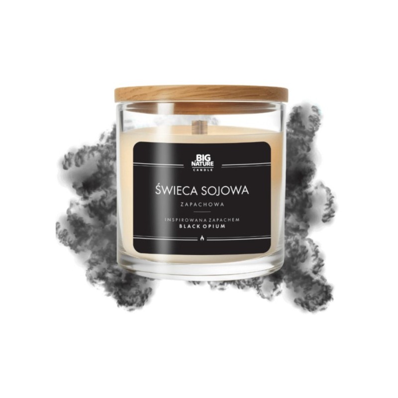 Big Nature Świeca Sojowa BLACK OPIUM 215 g