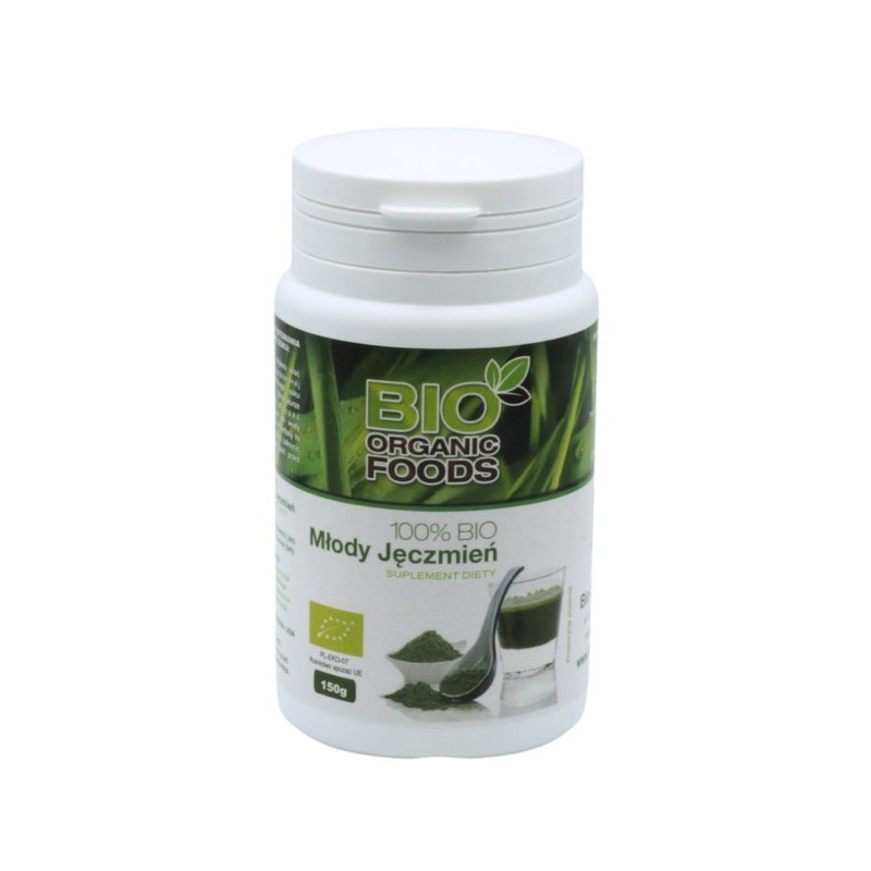 BIO ORGANIC FOOD 100% BIO MŁODY JĘCZMIEŃ 150 G