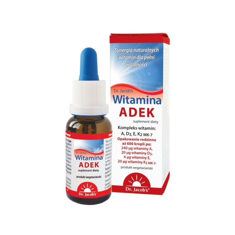 Dr Jacob'S Witamina ADEK 20 Ml Wzmacnia Odporność