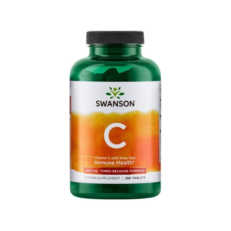 Swanson Witamina C 1000 O Przedłużonym Wchł. 250 T