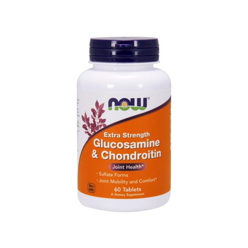 Now Foods Glukozamina Z Chondroityną 60 T