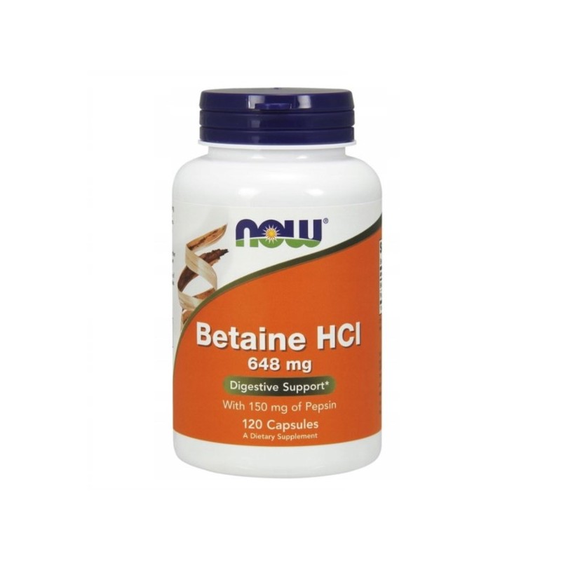 Now Foods Betaina Hcl 64 8Mg 120 T