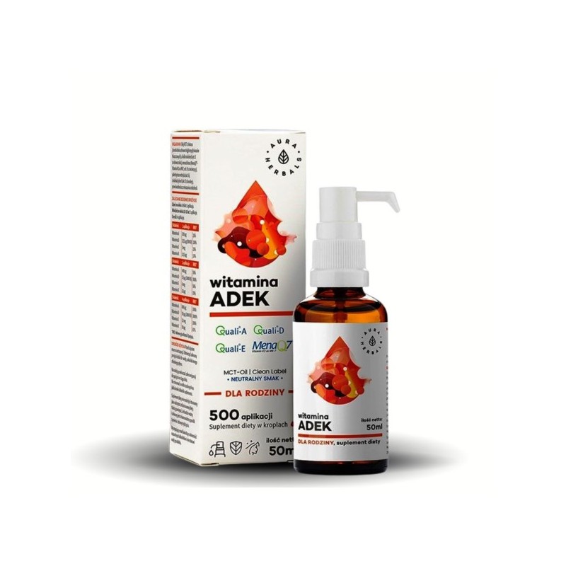 Aura Herbals Witamina ADEK 50 ml odporność MCT