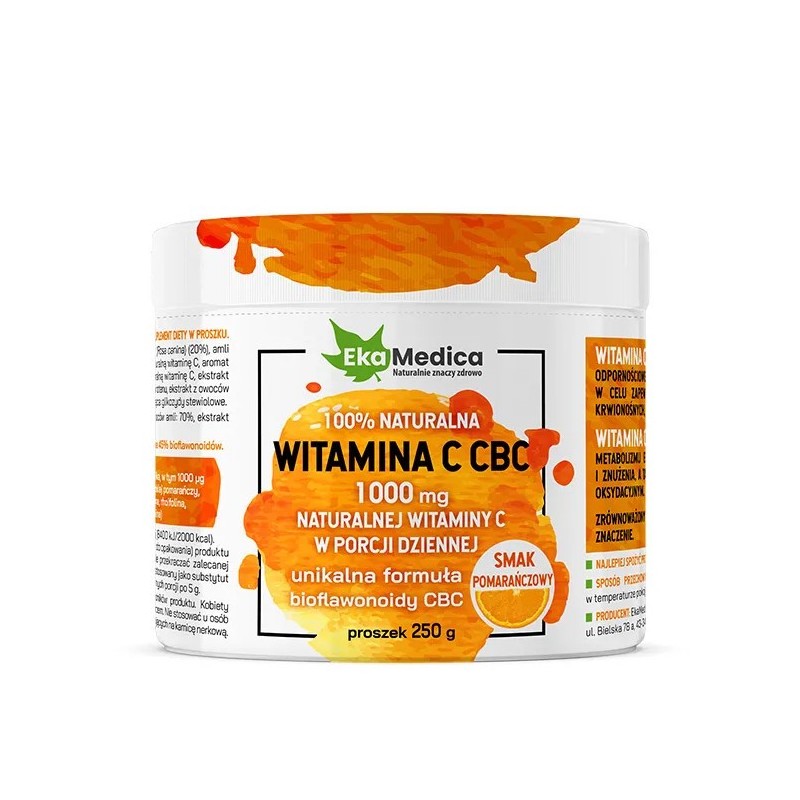 Ekamedica Witamina C CBC pomarańcza 250G