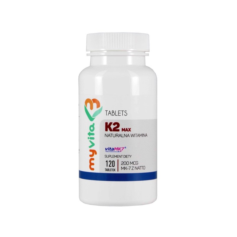 Myvita Witamina K2 Max Mk7 Z Natto 120 T