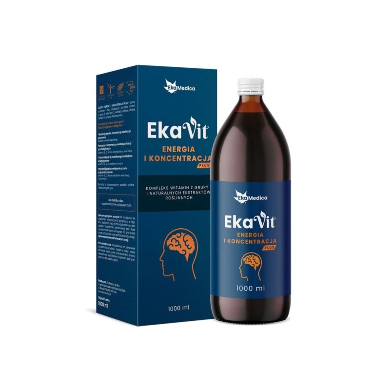 Ekamedica Ekavit Energia i Koncentracja Plus 1 l