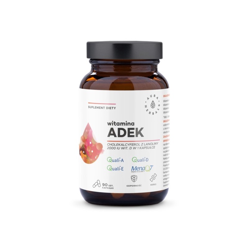 Aura Herbals Witamina ADEK 90 kapsułek odporność